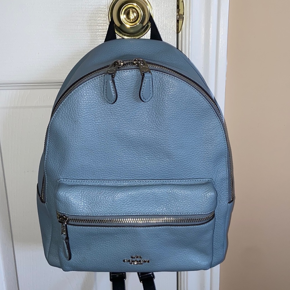 Coach leather backpack